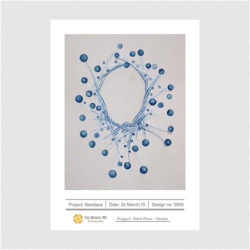 Meduza Necklace Sketch-Jewelry Design Concept Jewelry Sketches