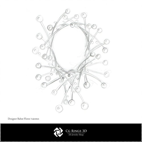 Schizzo della Collana Medusa - Concetto di Design di Gioielli, Schizzi di Gioielli