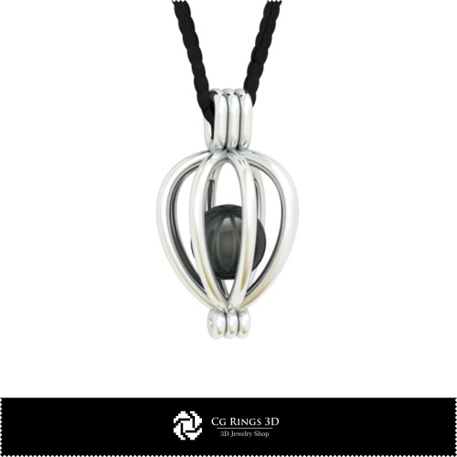 Pendente 3D CAD con perla - Modello 3D gratuito Casa, Gioielleria 3D CAD, Gioielli 3D gratuiti, Pendente 3D CAD, Medaglione 3D,