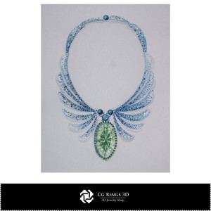 Boceto de Collar-Concepto de Diseño de Joyería-Bocetos de Joyería