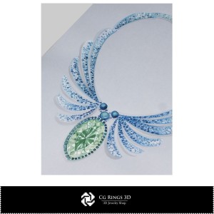 Necklace Sketch-Jewelry Design Concept Jewelry Sketches 2