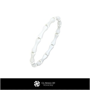 3D CAD Bamboo Ring Home, Jewelry 3D CAD, Rings 3D CAD , Eternity Bands 3D, Fashion Rings 3D 2