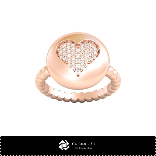 Colección 3D CAD de Anillos con Naipes para el Hogar, Joyería 3D CAD, Colecciones de Joyería 3D CAD