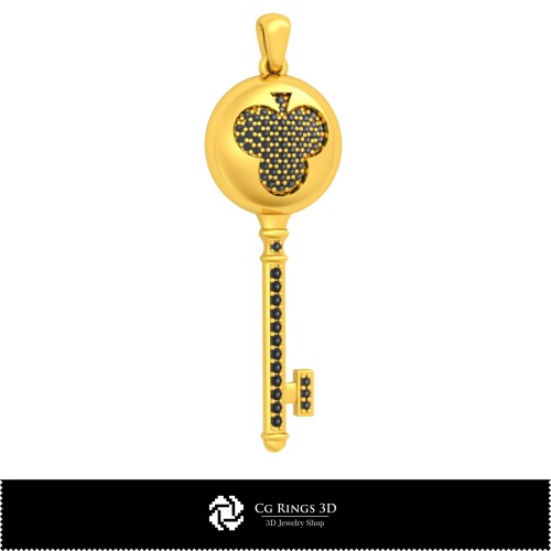 Collection 3D CAO de pendentifs clés avec cartes à jouer Maison, Bijoux 3D CAO, Collections de bijoux 3D CAO