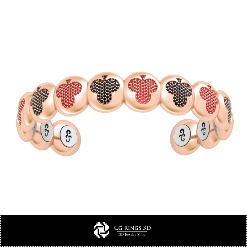 Collection 3D CAO de bracelets avec cartes à jouer, Bijoux 3D CAO, Collections de bijoux 3D CAO