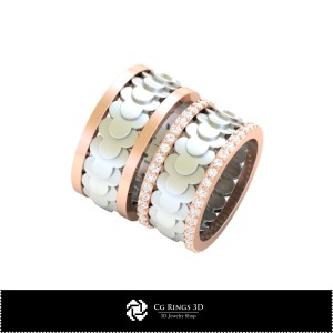 3D CAD Collection of Wedding Rings with Playing Cards Home, Jewelry 3D CAD, Jewelry Collections 3D CAD 2