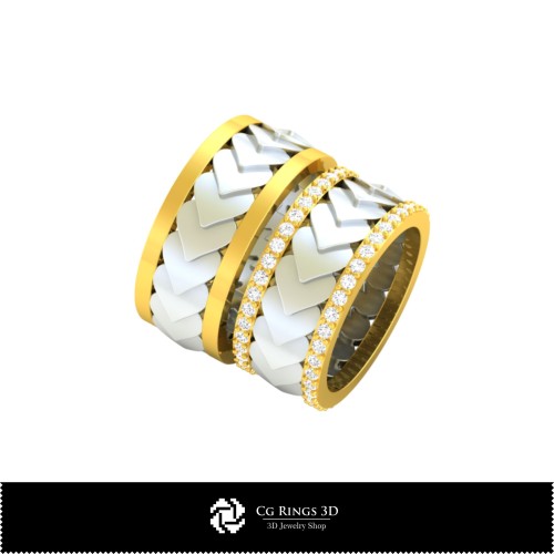 Collezione 3D CAD di Fedi Nuziali con Carte da Gioco Home, Gioielli 3D CAD, Collezioni di Gioielli 3D CAD