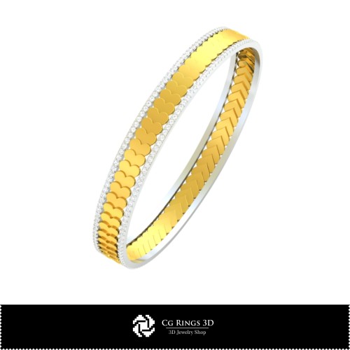 Collezione 3D CAD di Braccialetti con Carte da Gioco, Gioielli 3D CAD, Collezioni di Gioielli 3D CAD