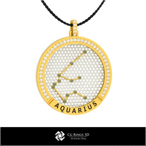 3D-CAD-Sammlung von Sternzeichen-Anhänger-Designs für Zuhause, Schmuck 3D-CAD, Schmuckkollektionen 3D-CAD