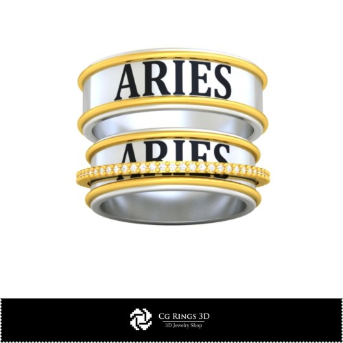 Colección 3D CAD de anillos de boda con naipes para el hogar, Joyería 3D CAD, Colecciones de joyería 3D CAD