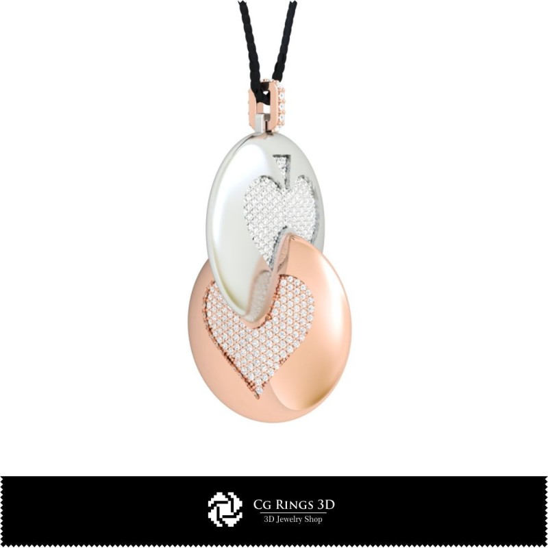 Ciondolo 3D CAD con Carte da Gioco Home, Gioielli 3D CAD, Ciondoli 3D CAD, Ciondoli a Sfera 3D