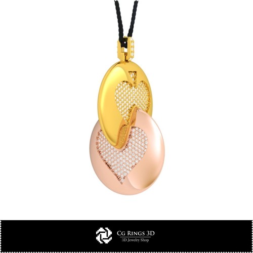 3D-CAD-Anhänger mit Spielkarten Home, Schmuck 3D-CAD, Anhänger 3D-CAD, 3D-Kugelanhänger