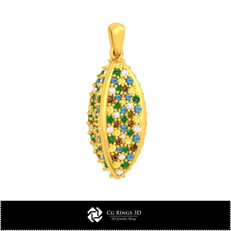 Bijoux pendentif CAO 3D, pendentifs CAO 3D, pendentifs diamants 3D
