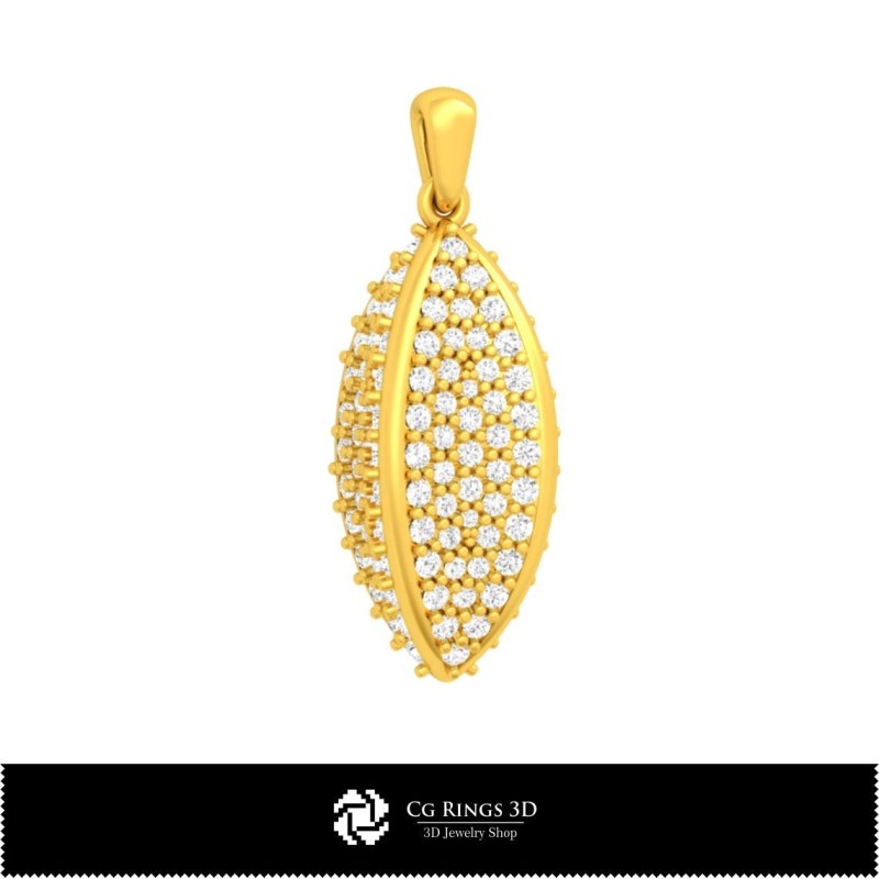 Colgante en CAD 3D Joyas CAD 3D, Colgantes CAD 3D, Colgantes de diamante 3D