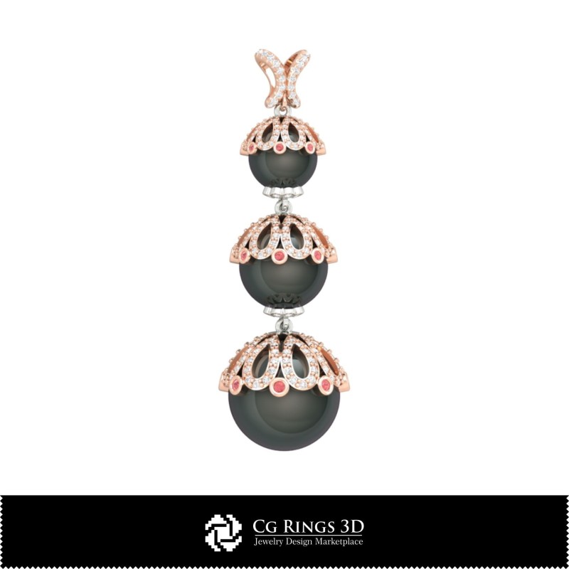 3D-CAD Perlenanhänger Home, Schmuck 3D-CAD, Anhänger 3D-CAD, 3D Diamantanhänger, 3D Perlenanhänger