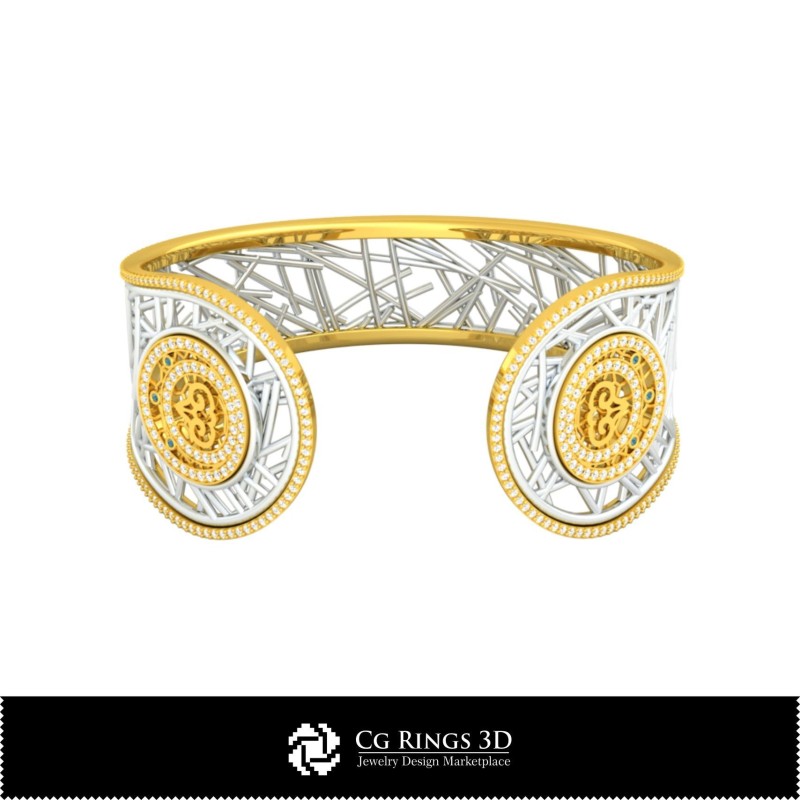 Bracciale zodiacale femminile Ariete in CAD 3D, gioielli CAD 3D, bracciali CAD 3D, bracciali con diamanti 3D, bracciali 3D,