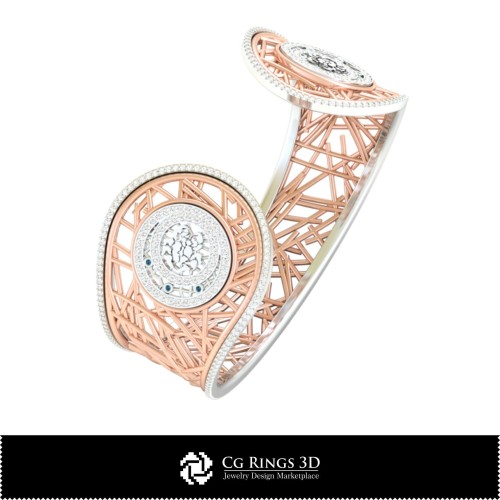 3D-Armband Frauen Krebs Sternzeichen Home, Schmuck 3D-CAD, Armbänder 3D-CAD, 3D-Diamantarmbänder, 3D-Armbänder,