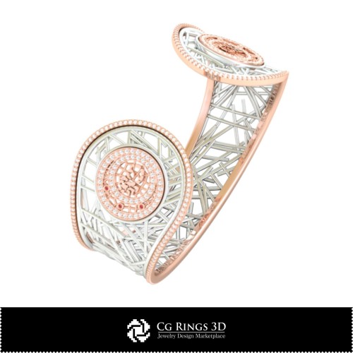 Brățară 3D CAD Zodie Scorpion pentru femei, Bijuterii 3D CAD, Brățări 3D CAD, Brățări cu diamante 3D, Brățări 3D, Brățară tip