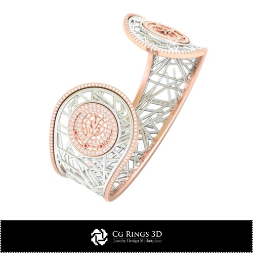 3D-CAD Damen Armband Steinbock Sternzeichen Home, Schmuck 3D-CAD, Armbänder 3D-CAD, 3D Diamantarmbänder, 3D-Armbänder, 3D