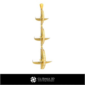 珠宝 - 吊坠3D CAD 珠宝3D CAD、吊坠3D CAD、3D钻石吊坠