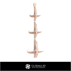 珠宝 - 吊坠3D CAD 珠宝3D CAD、吊坠3D CAD、3D钻石吊坠 2