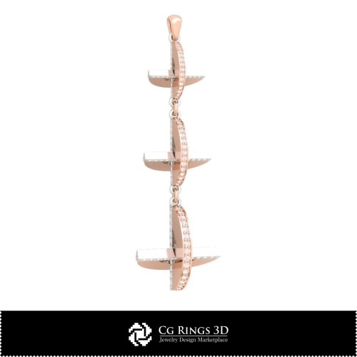 Joyería-Colgante CAD 3D Joyería CAD 3D, Colgantes CAD 3D, Colgantes de diamante 3D