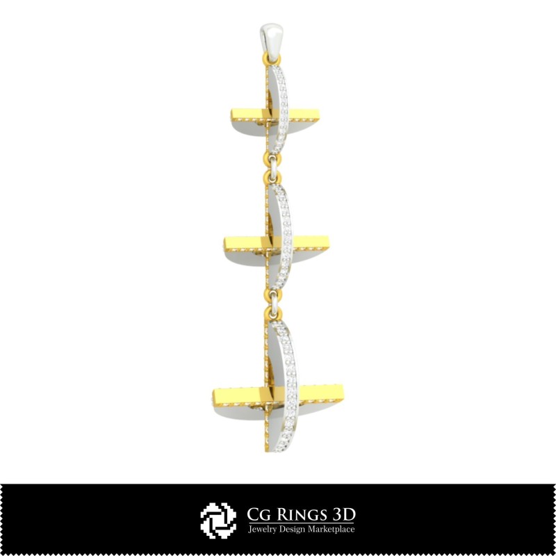 珠宝 - 吊坠3D CAD 珠宝3D CAD、吊坠3D CAD、3D钻石吊坠