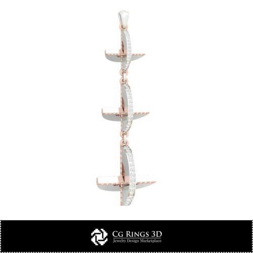 Joyería-Colgante CAD 3D Joyería CAD 3D, Colgantes CAD 3D, Colgantes de diamante 3D