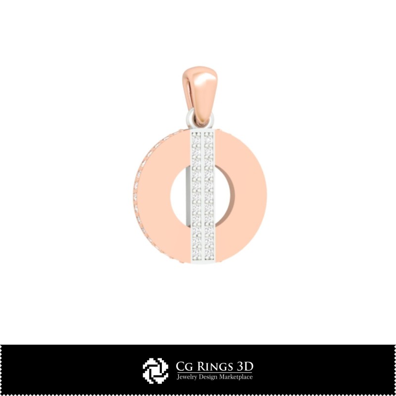 Anhänger 3D-Schmuck 3D-CAD Zuhause, Schmuck 3D-CAD, Anhänger 3D-CAD, 3D-Diamantanhänger