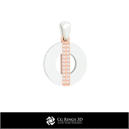 Ciondolo 3D-Gioielli 3D CAD Casa, Gioielli 3D CAD, Ciondoli 3D CAD, Ciondoli con Diamanti 3D