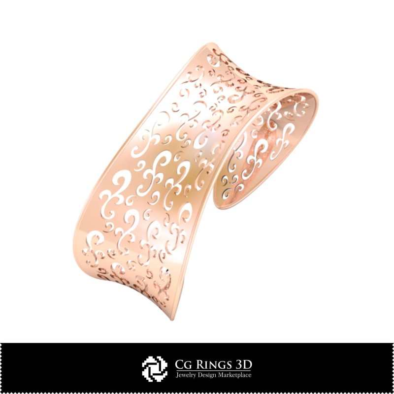 3D-CAD-Armband-Home, Schmuck-3D-CAD, Armbänder-3D-CAD, 3D-Armbänder, 3D-Manschettenarmband