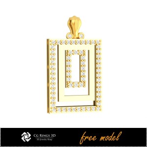 Pendentif 3D avec diamants - Modèle 3D gratuit Maison, CAO bijouterie 3D, Bijoux 3D gratuits, Pendentifs CAO 3D, Pendentifs