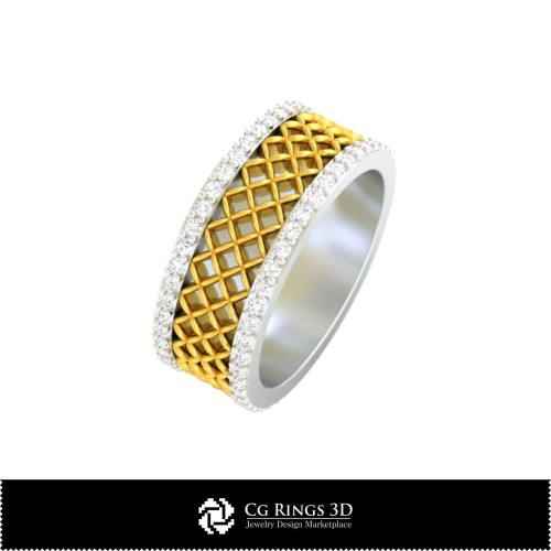 3D 珠宝戒指 CAD：婚戒、戒指、结婚戒指、永恒戒指