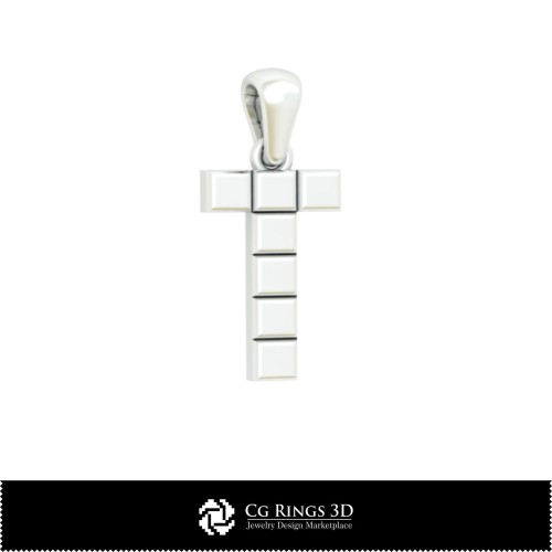 Pendentif 3D CAO avec lettre T Maison, Bijoux CAO 3D, Pendentifs CAO 3D, Pendentifs lettre 3D