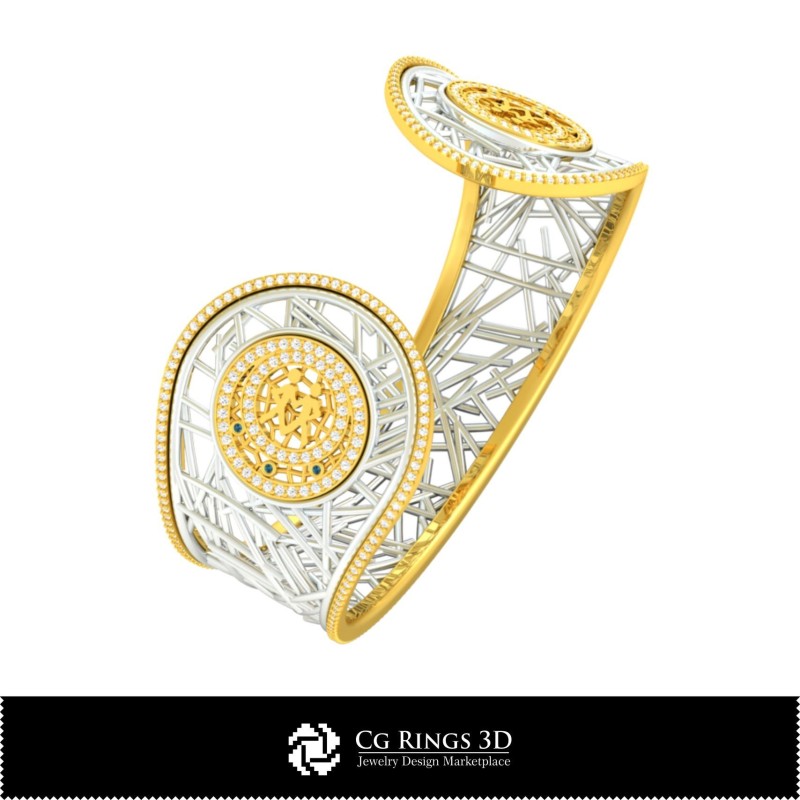 Collezione 3D CAD di Braccialetti con Zodiaco Home, Gioielleria 3D CAD, Braccialetti 3D CAD, Collezioni di Gioielli 3D CAD,