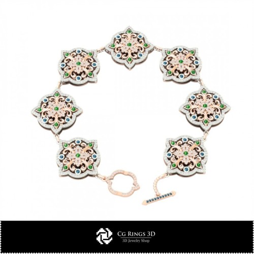Bracciale 3D con diamanti Home, Gioielli 3D CAD, Bracciali 3D CAD, Bracciali con diamanti 3D, Bracciali 3D