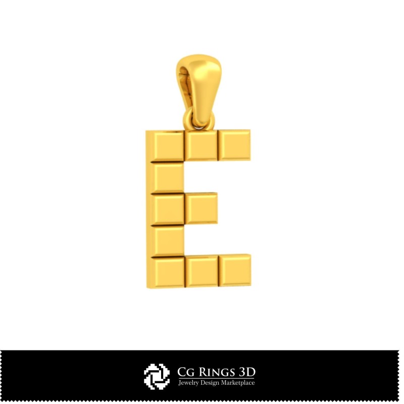 Colectie 3D CAD de pandantive cu inițiale Acasă, Bijuterii 3D CAD, Pandantive 3D CAD, Colecții de bijuterii 3D CAD, Pandantiv