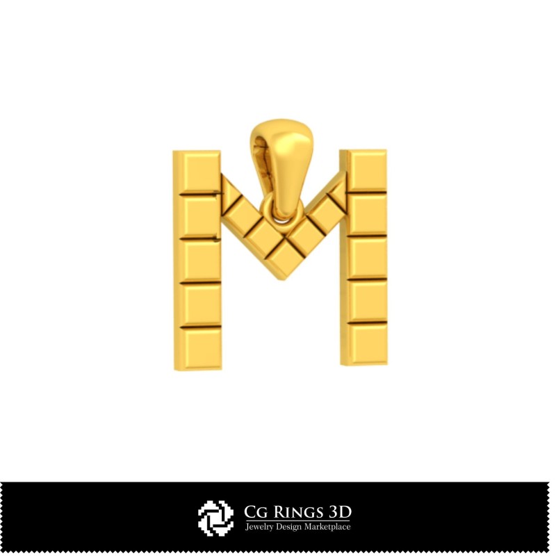 Colectie 3D CAD de pandantive cu inițiale Acasă, Bijuterii 3D CAD, Pandantive 3D CAD, Colecții de bijuterii 3D CAD, Pandantiv