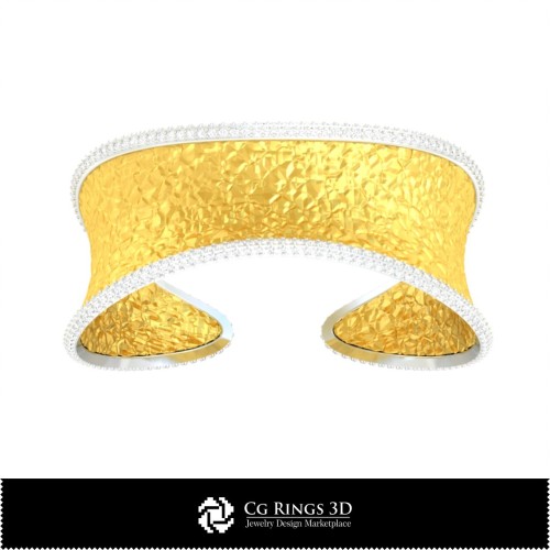 3D-CAD-Eisarmband Home, Schmuck 3D-CAD, Armbänder 3D-CAD, 3D-Diamantarmbänder, 3D-Armbänder, 3D-Manschettenarmband