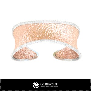 Bracelet Ice 3D CAO Maison, Bijoux 3D CAO, Bracelets 3D CAO, Bracelets Diamant 3D, Bracelets 3D, Manchette 3D 2