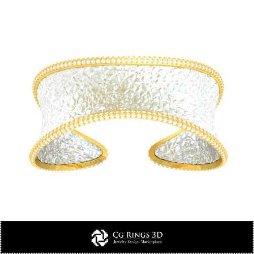 Bracciale Ice CAD 3D per Gioielli, CAD 3D Gioielli, CAD 3D Bracciali, Bracciali con Diamanti CAD 3D, Bracciali 3D, Bracciale