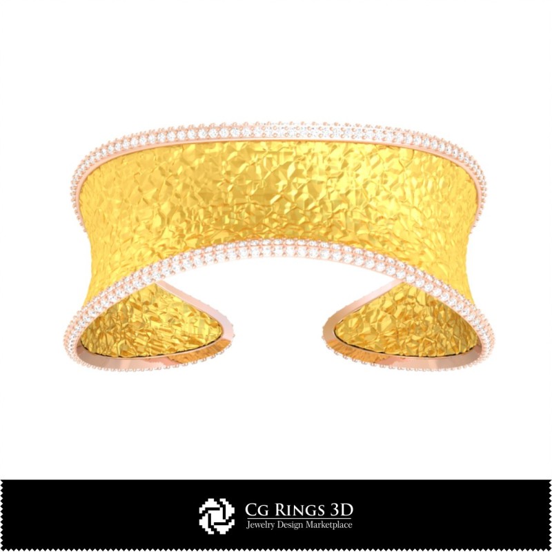 Bracciale Ice CAD 3D per Gioielli, CAD 3D Gioielli, CAD 3D Bracciali, Bracciali con Diamanti CAD 3D, Bracciali 3D, Bracciale