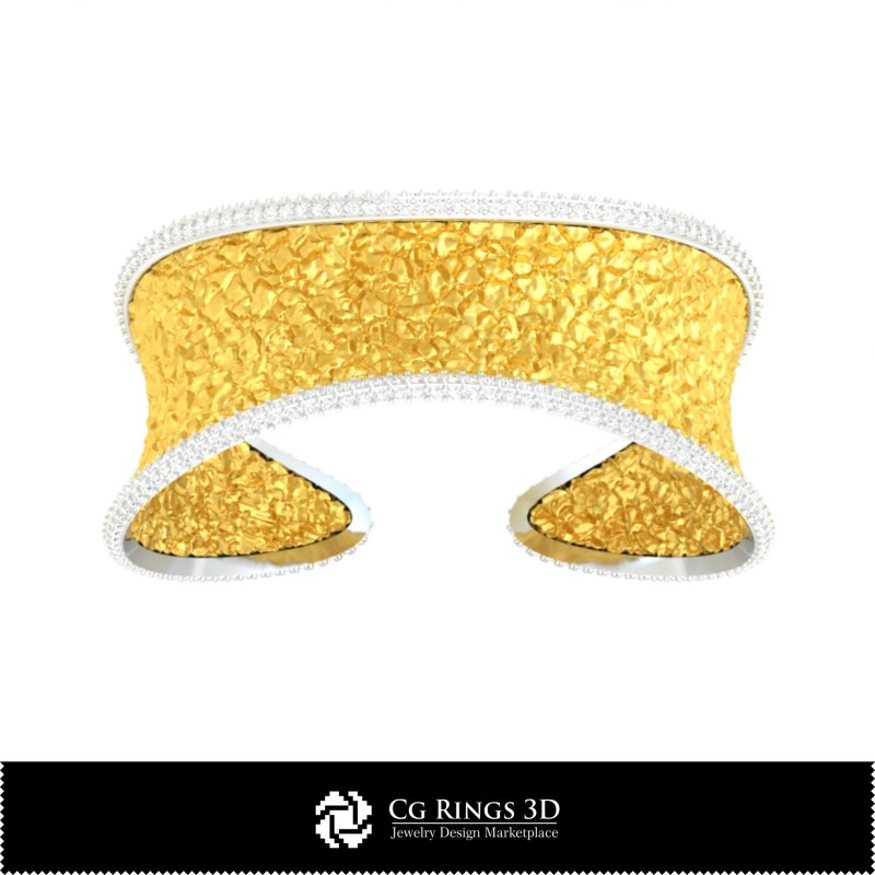 3D-CAD-Eis-Armband Home, Schmuck 3D-CAD, Armbänder 3D-CAD, 3D-Diamantarmbänder, 3D-Armbänder, 3D-Manschettenarmband