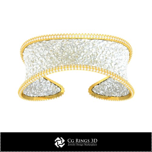 3D-CAD-Eis-Armband Home, Schmuck 3D-CAD, Armbänder 3D-CAD, 3D-Diamantarmbänder, 3D-Armbänder, 3D-Manschettenarmband