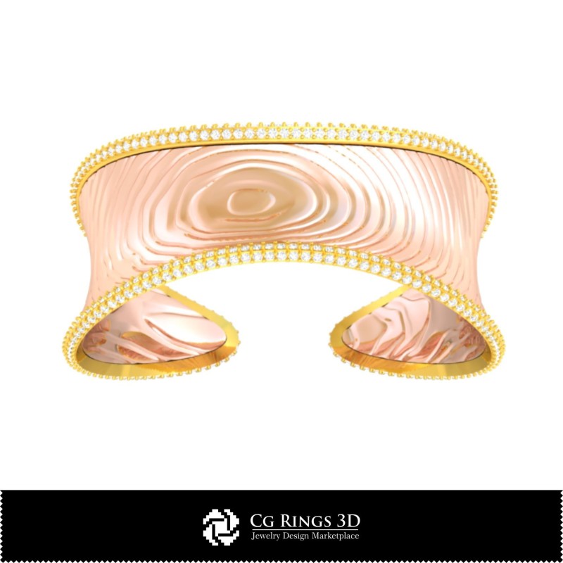 Bracciale Ice CAD 3D Casa, Gioielli CAD 3D, Bracciali CAD 3D, Bracciali con Diamanti CAD 3D, Bracciali 3D, Bracciale a Polsino