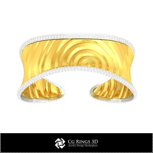 Pulsera Ice en CAD 3D para el hogar, Joyería CAD 3D, Pulseras CAD 3D, Pulseras de diamantes CAD 3D, Pulseras 3D, Pulsera tipo