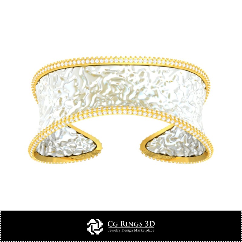 3D-CAD Ice-Armband Home, Schmuck 3D-CAD, Armbänder 3D-CAD, 3D-Diamantarmbänder, 3D-Armbänder, 3D-Manschettenarmband