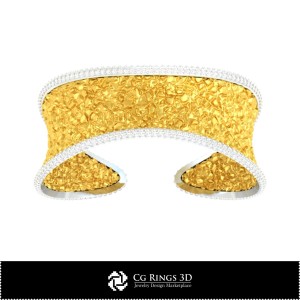 Bracciale Ice 3D CAD Casa, Gioielli 3D CAD, Bracciali 3D CAD, Bracciali con Diamanti 3D, Bracciali 3D, Bracciale Cuff 3D