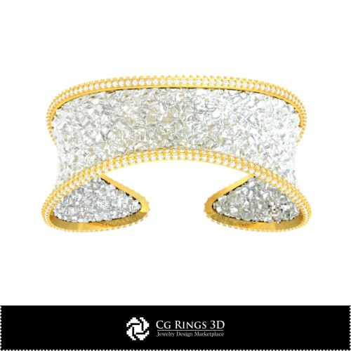 3D CAD 冰格手链 家居，珠宝 3D CAD，手链 3D CAD，3D 钻石手链，3D 手链，3D 扣式手镯