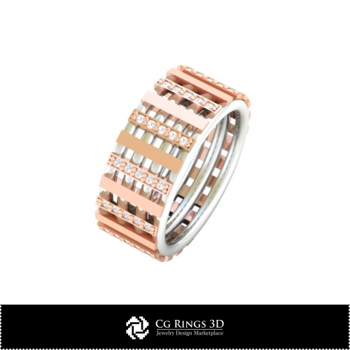 Schmuck-Ring 3D CAD Schmuck 3D CAD, Ringe 3D CAD, Eheringe 3D, Diamantringe 3D, Eternity-Ringe 3D